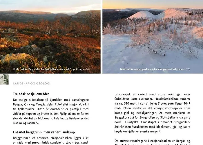 14 - Fulufjellets Nasjonalparker - Sno - Alpint - Langrenn - Snoscooter